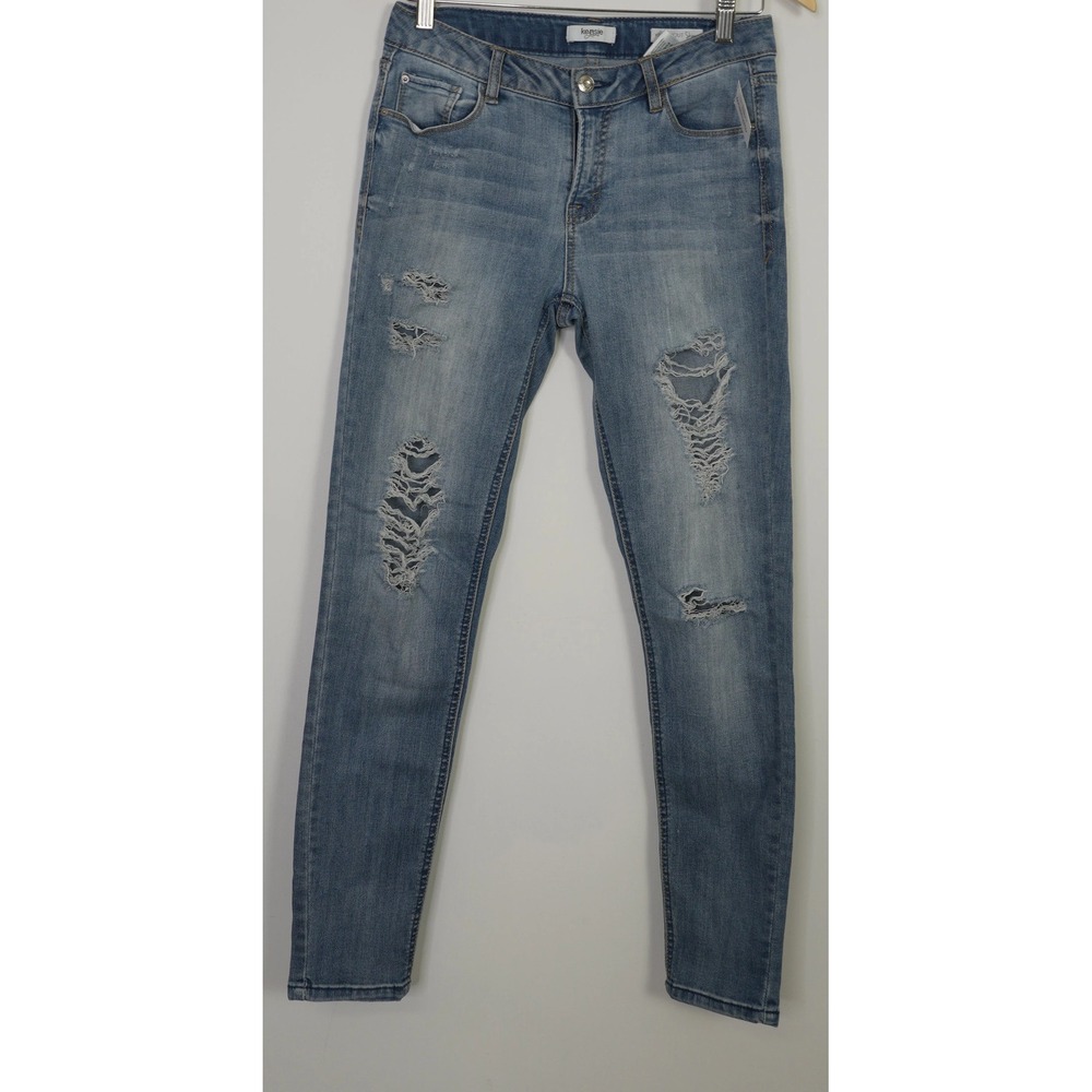 Kensie Jeans Medium Wash Mid Rise Knockout Skinny Jeans Size 4/27